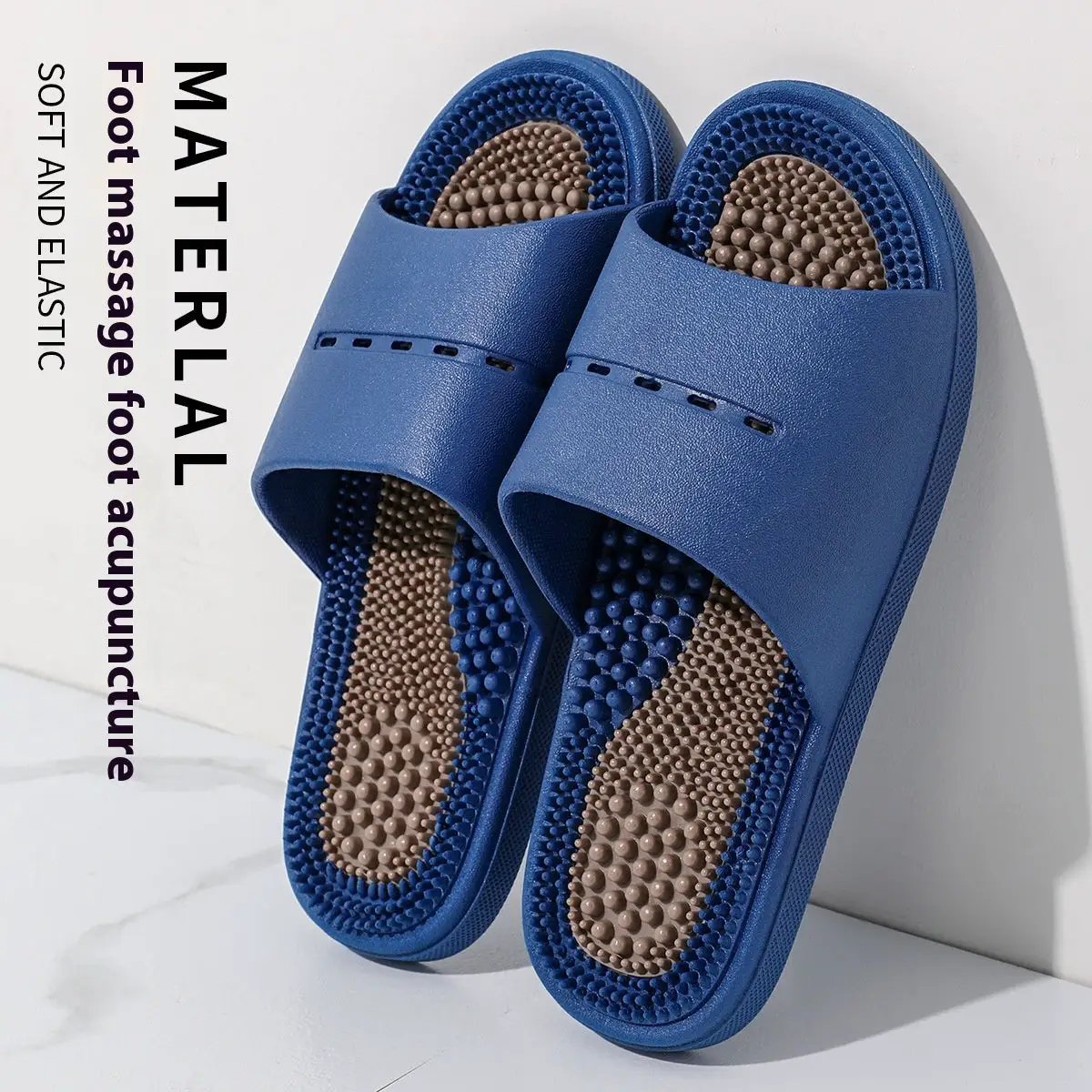 Ball Massage Sandals Bathroom Bath Non-slip Wear-resistant Anti-slip Bath Mat Pedicure by Dropshipman