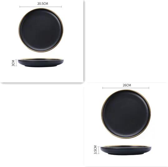 Big Soup Bowl Rice Bowl About Household Ceramic Plate by Dropshipman