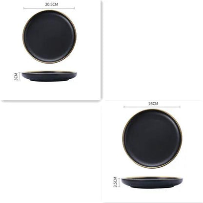 Big Soup Bowl Rice Bowl About Household Ceramic Plate by Dropshipman