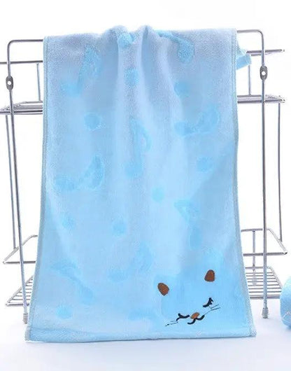 Bamboo Fiber Kitten Face Bath Towels by Dropshipman