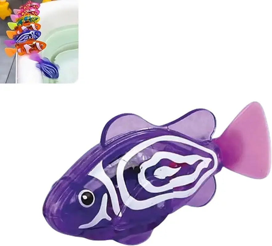 Magic Water-Activated Glowing Swimming Fish, Neon Deep-Sea Disco, Interactive Colorful Robot Fish, Swimming Robotic Luminous Function, Waterproof Aquarium Bath Time Fun.Perfect Gift for Babies & Toddlers by All Mart Bristol Ltd