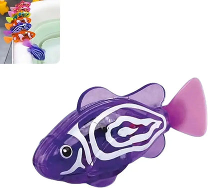 Magic Water-Activated Glowing Swimming Fish, Neon Deep-Sea Disco, Interactive Colorful Robot Fish, Swimming Robotic Luminous Function, Waterproof Aquarium Bath Time Fun.Perfect Gift for Babies & Toddlers by All Mart Bristol Ltd