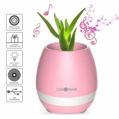 Debonair Music Flower Pot Bluetooth Speaker for Bedroom, Office & Living Room[Pink] by Debonair