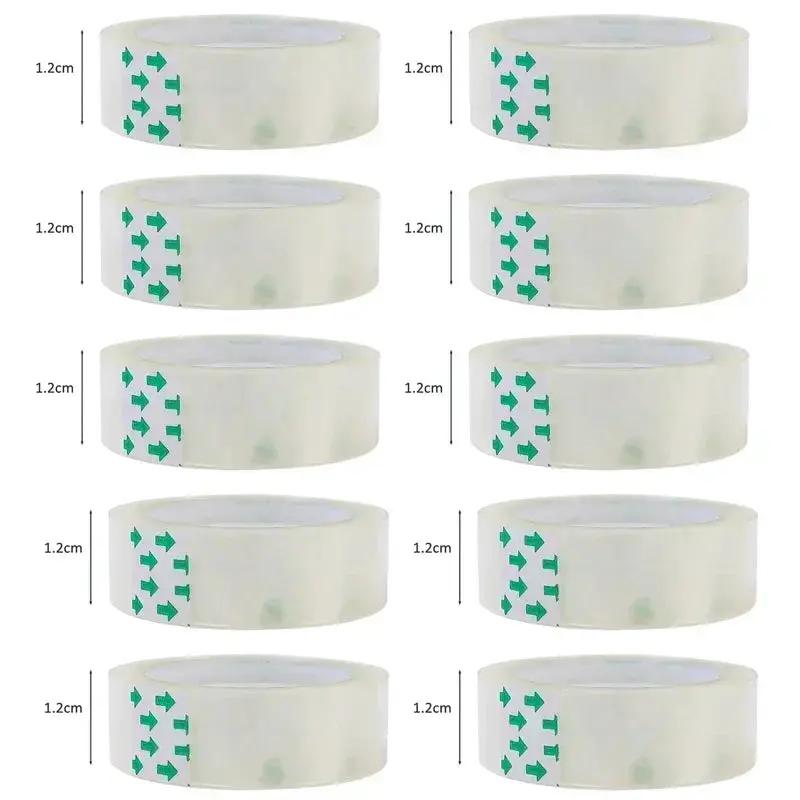10/5/1 Rolls Premium Transparent Tape 0.8Cm 1.2Cm 1.8Cm Multifuntion High-Viscosity Adhesive Tape for Gift Wrapping Packing by All Mart Bristol Ltd