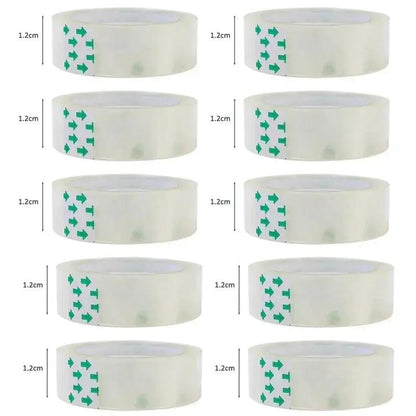 10/5/1 Rolls Premium Transparent Tape 0.8Cm 1.2Cm 1.8Cm Multifuntion High-Viscosity Adhesive Tape for Gift Wrapping Packing by All Mart Bristol Ltd