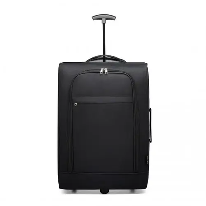 K1873-2 - Kono CABIN SIZE SOFT SHELL HAND LUGGAGE - BLACK by All Mart Bristol Ltd