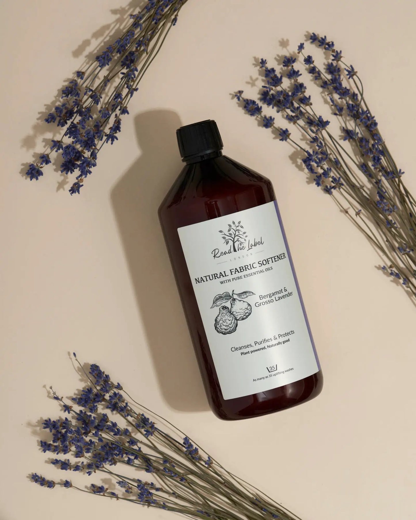 Natural Fabric Softener – Bergamot & Grosso Lavender by Read The Label
