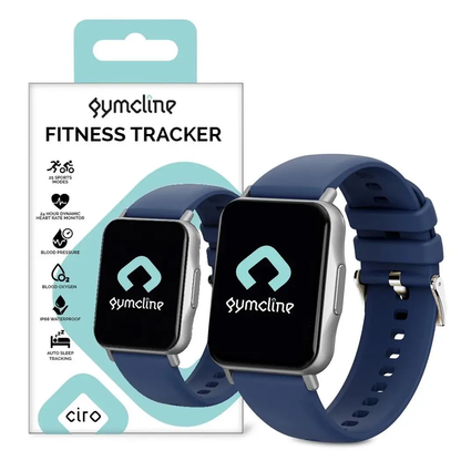 Gymcline Ciro Fitness Tracker w/ 25 Sports Modes & IP68 Water Protection, Navy by Gymcline