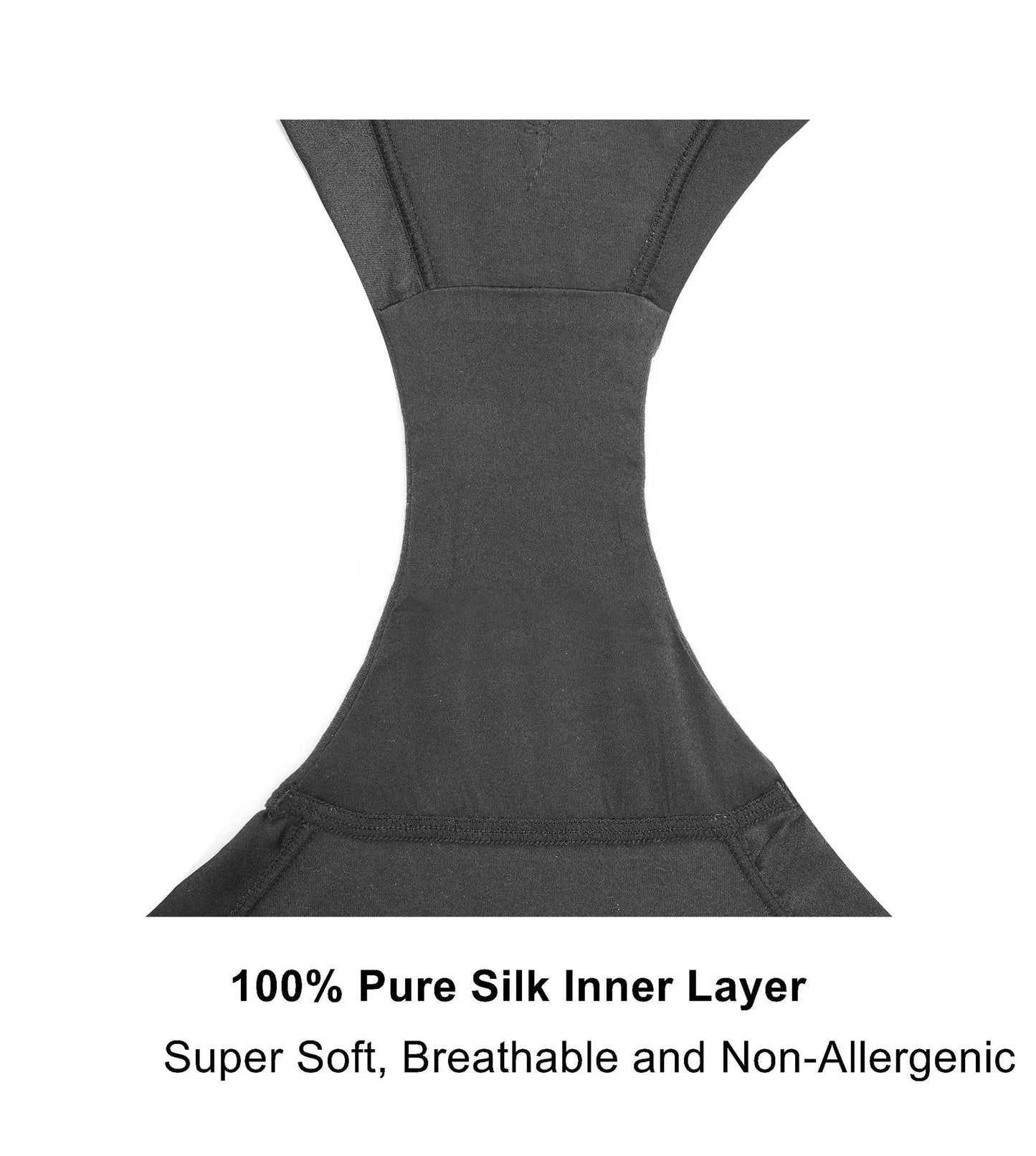 Snowdrop - Silk & Organic Cotton Full Brief in Black by Juliemay Lingerie