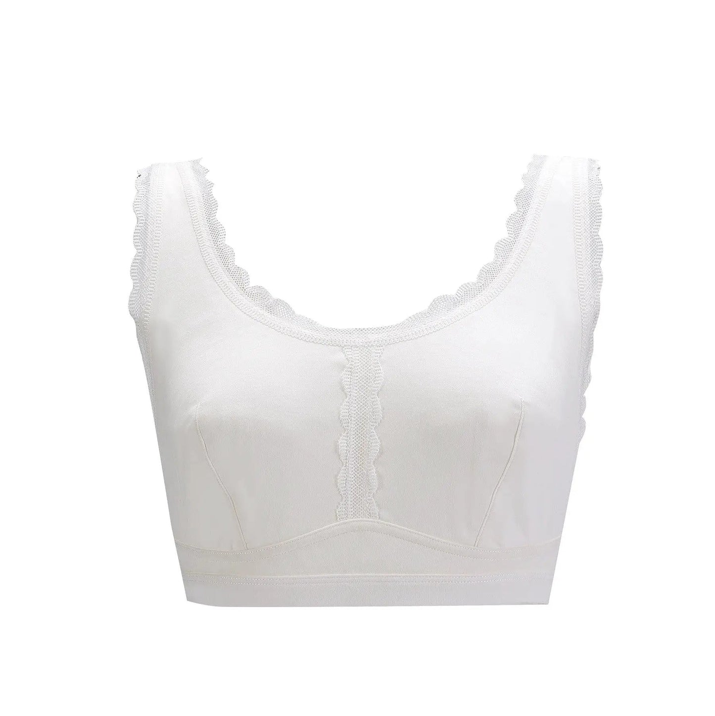 Georgia - Silk Back Support Full Coverage Wireless Organic Cotton Bra by Juliemay Lingerie