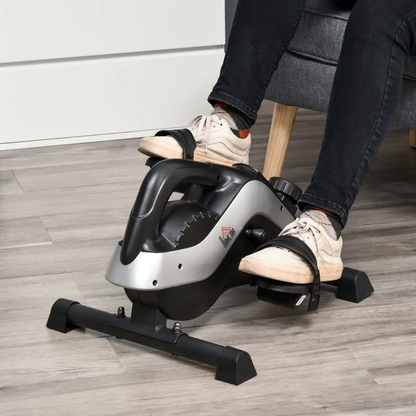 Mini Exercise Bike 8 Levels Magnetic Resistance Leg Fitness LCD Display HOMCOM by Unbranded