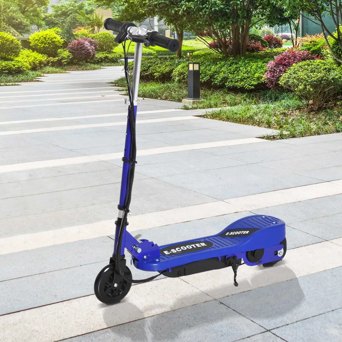 Folding Kids Electric Scooter 7-14 Adjustable Battery Power PU Wheels HOMCOM by Unbranded
