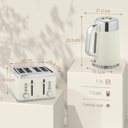Kettle and Toaster Set by N/A