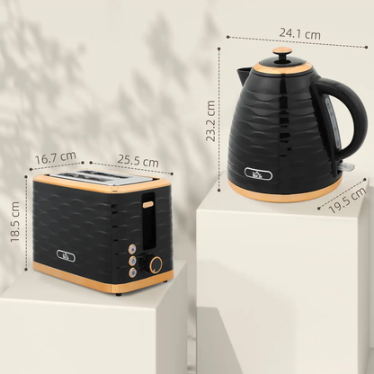 Kettle and Toaster Set by N/A