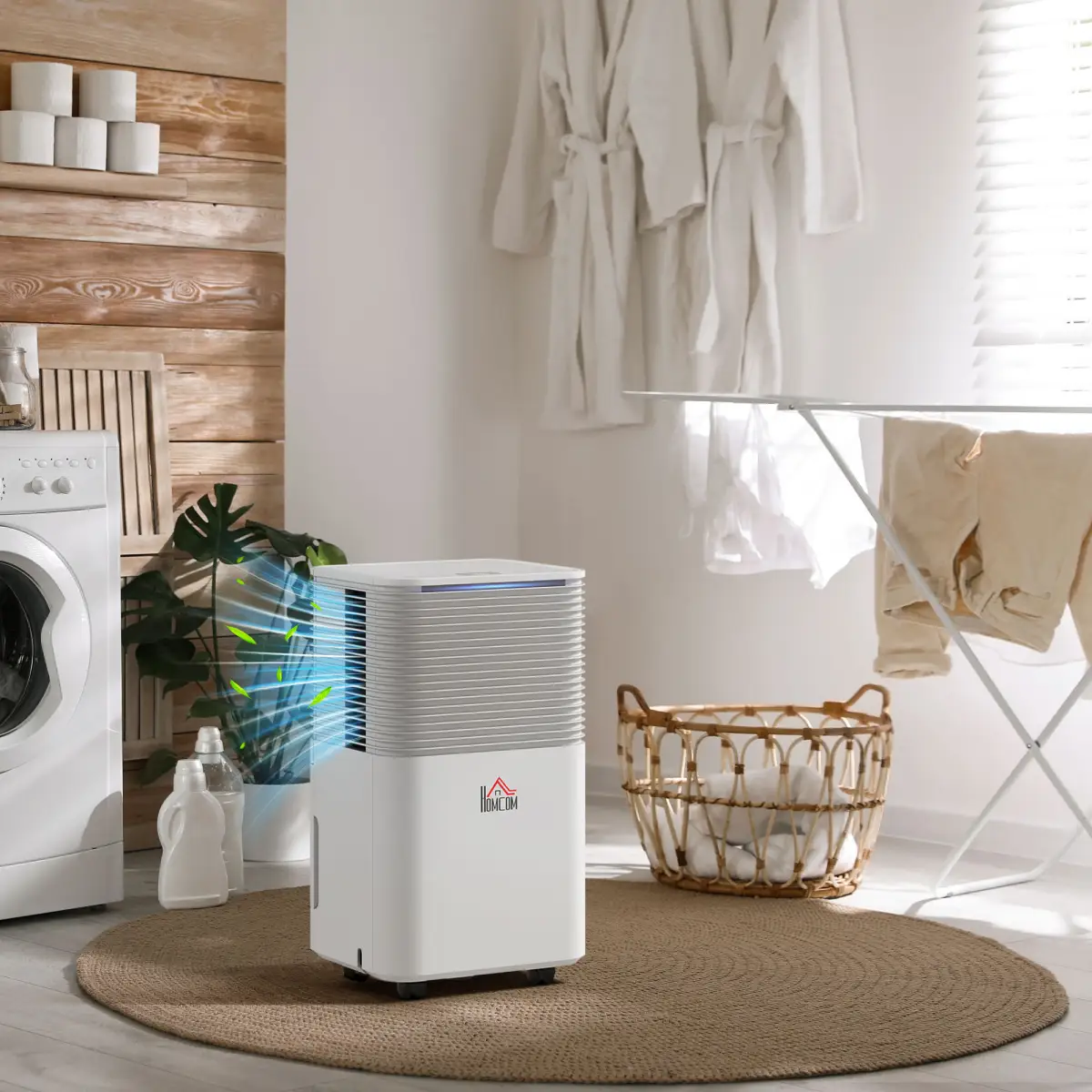 10L/Day 2000ML Portable Quiet Dehumidifier Home Laundry Room Electric Moisture by HOMCOM