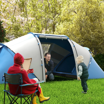 4-6 Persons Camping Tent Dome Family Travel Group Hiking Room Fishing Outsunny by Unbranded