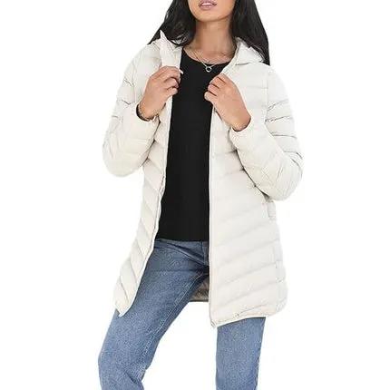 Ladies Brave Soul Grantlong Padded Long Coat by Brave Soul