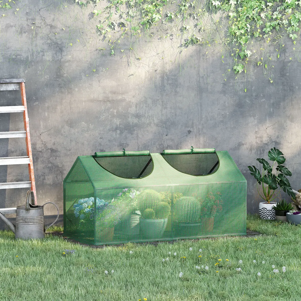Mini Greenhouse, with Durable PE Cover, 119x60x60cm by Outsunny