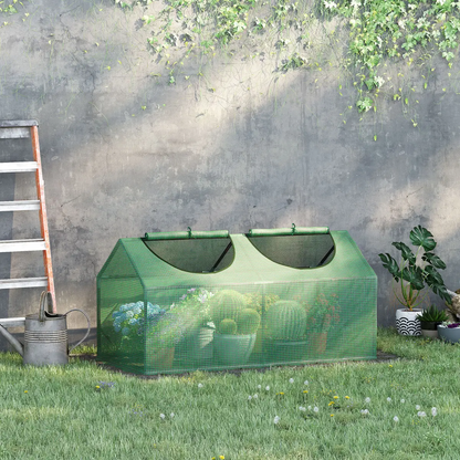 Mini Greenhouse, with Durable PE Cover, 119x60x60cm by Outsunny