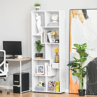 Multipurpose 8-Grid Bookshelf Decorative Shelf, Bathroom, Kitchen White by Unbranded