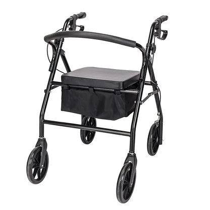 Steel Walker with Wheels Black by N/A