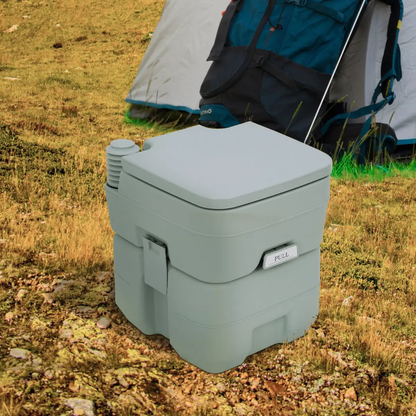 20L Camping Toilet Portable Travel WC Caravan Picnic Fishing Restroom Outsunny by Unbranded
