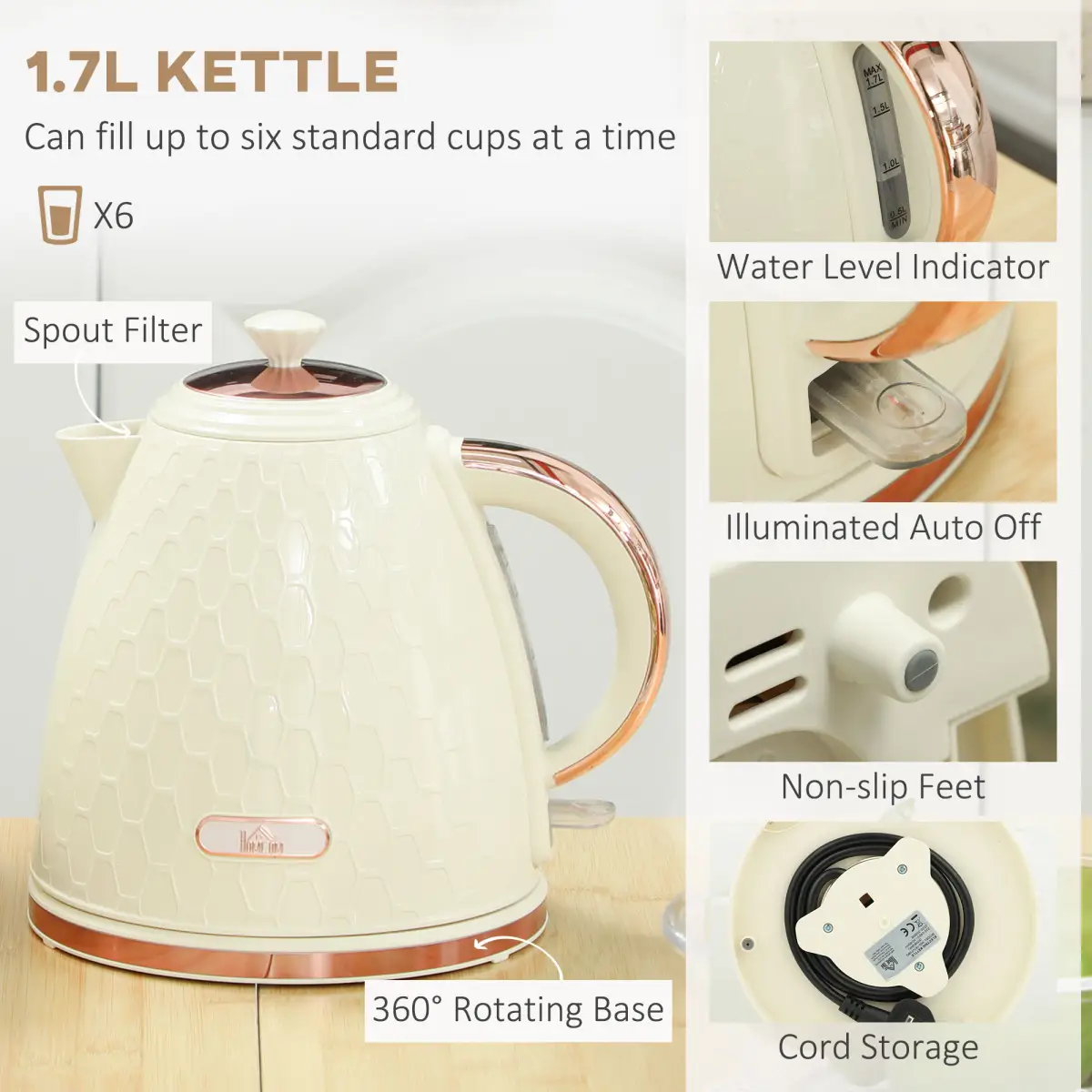 Kettle and Toaster Set by N/A