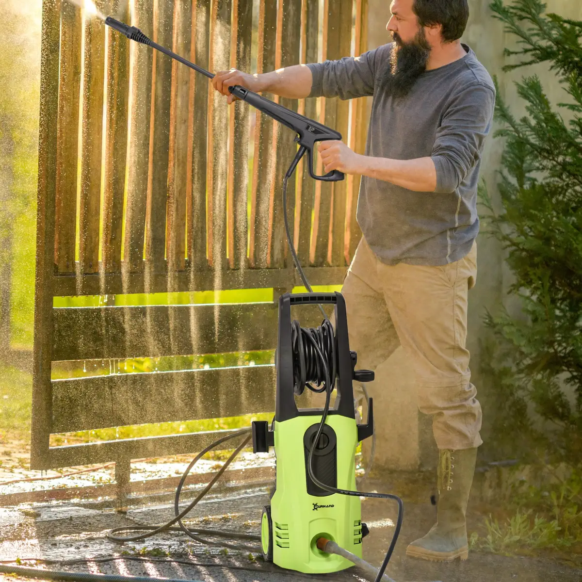 DURHAND Portable Power Washer 1800W, 150 Bar, 510 L/h for Garden, Car, Furniture by DURHAND
