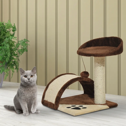 Cat Tree Kitten Scratching Scratcher Cosy Sisal Home Play Rest Activity Exercise by Pawhut