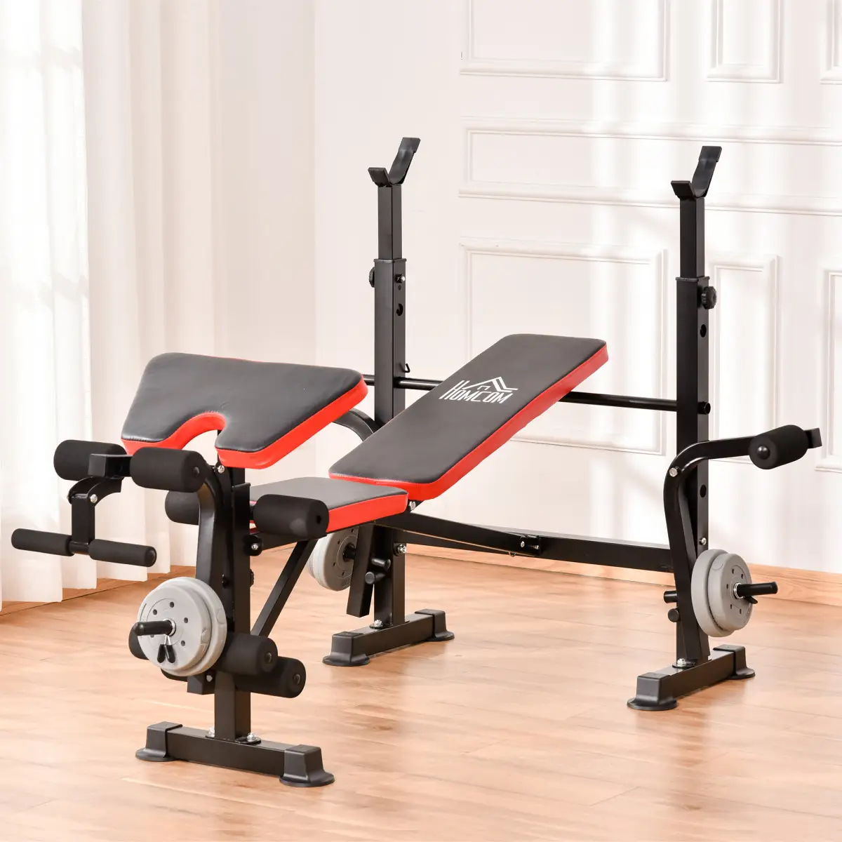 Multi-Function Adjustable Weight Training Bench Gym Fitness Lifting HOMCOM by Unbranded