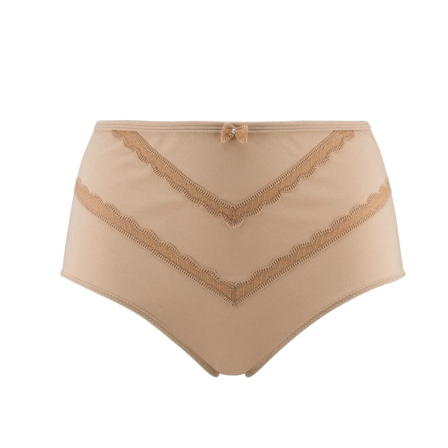 Vanessa- Silk & Organic Cotton Full Brief in Skin Tone Colours by Juliemay Lingerie