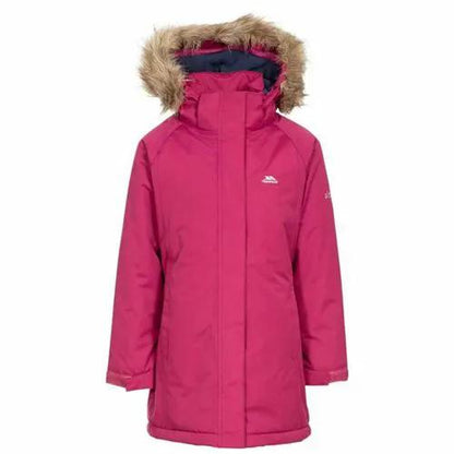 Girls Trespass Fame Waterproof Parka Jacket by Trespass