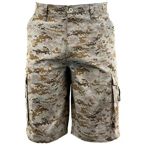 Mens Ripstop Camouflage Cargo Shorts by Ek Wholesale