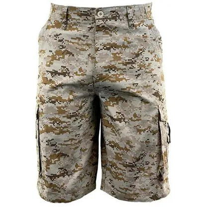 Mens Ripstop Camouflage Cargo Shorts by Ek Wholesale
