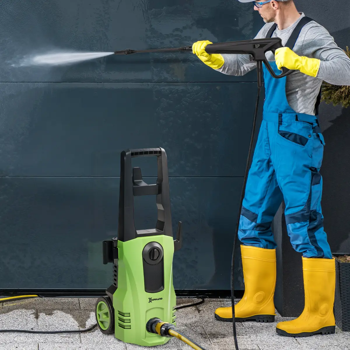 DURHAND High-Performance Power Washer 1800W, 150 Bar, 510 L/h, for Garden, Car by DURHAND