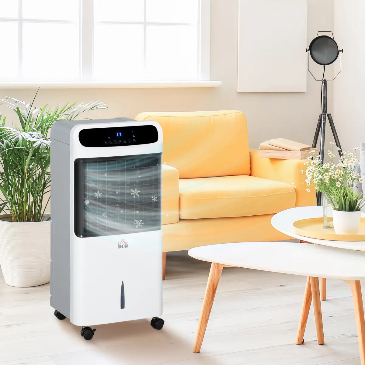 Mobile Air Cooler, Evaporative Anion Ice Cooling Fan Humidifier Unit HOMCOM by Unbranded