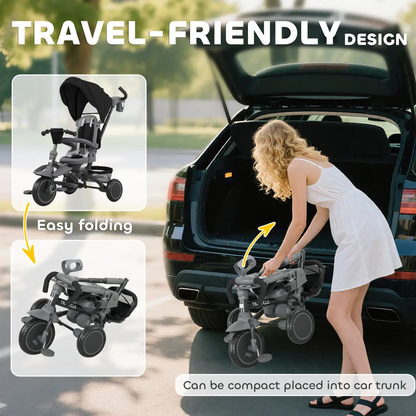 Kids Trike with Adjustable Backrest by N/A