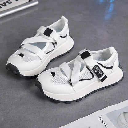 Korean-style Chunky-soled Casual Shoes Cross-border Plus-size Sneakers by Dropshipman