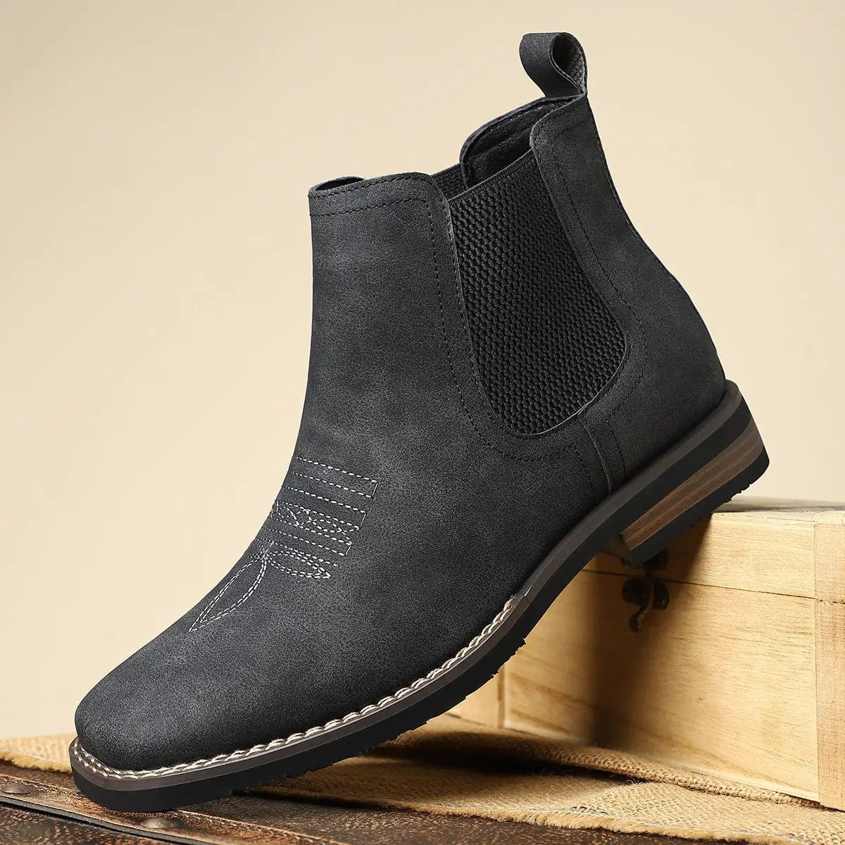 Men's Autumn And Winter Casual British Style Mid-calf Martin Boots by Dropshipman
