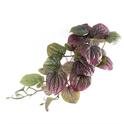 35cm Artificial Trailing Purple Potted Pothos Plant Realistic by Leaf