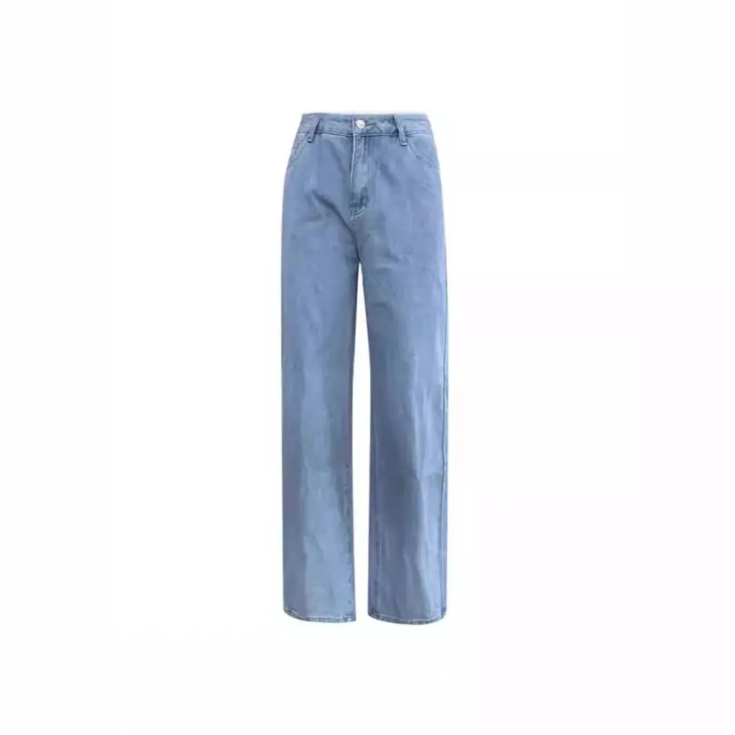 Casual Retro Loose Denim Trousers Women by All Mart Bristol Ltd
