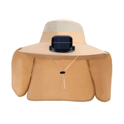 New UPF50+ Solar Fan Hat with Shawl Adjustable Wide Brim Hat Sunscreen Waterproof Fishing Hat Hiking by All Mart Bristol Ltd