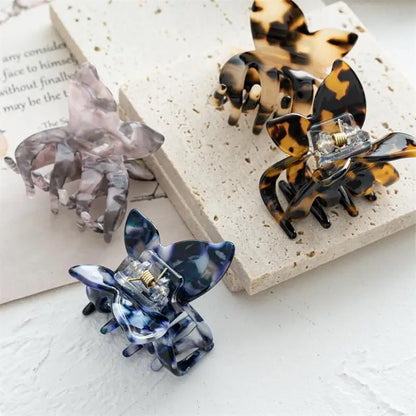 INS Korean Fashion Small Butterfly Catch Acetate Hair Clip Claws Spring Design Hair Accessories For Women Girls by All Mart Bristol Ltd