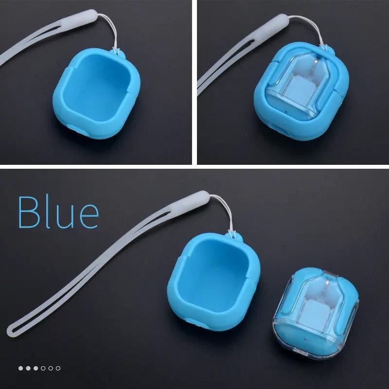 New Mini Transparent Wireless Bluetooth Headset Digital Display ENC Noise Reduction True Wireless Sports Music by Dropshipman