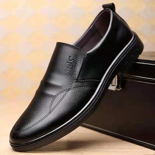 Mens Breathable Casual Business Leather Shoestrendy And Versatile by Dropshipman