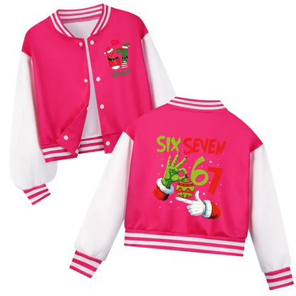Children's Christmas Six Seven Baseball Hoodie Costume Uniform Casual Spring Autumn Wear for Boys And Girls by All Mart Bristol Ltd