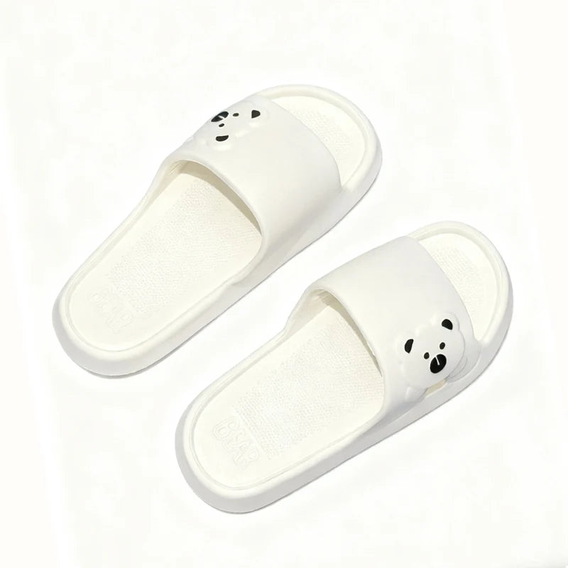 Summer Cartoon Bear Indoor Slippers for Women Lightweight Soft EVA Slides Woman Comfort Home Bathroom Non Slip Slippers by All Mart Bristol Ltd