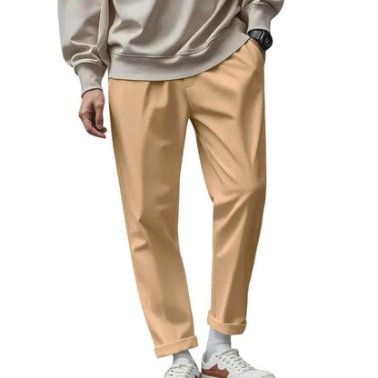 Men's Trousers With Pockets Casual Loose Comfortable Quick-drying Waist-tied Pants by Dropshipman