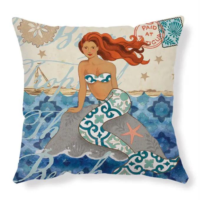 Cushion Covers Sea Turtle Printed Throw Pillow Cases For Home Decor Sofa Chair Seat by Dropshipman