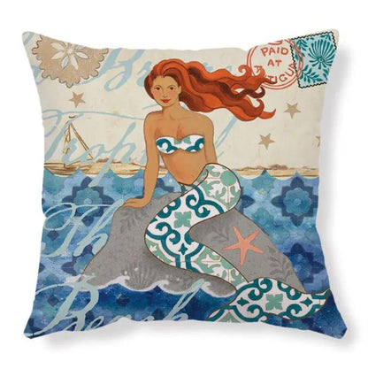 Cushion Covers Sea Turtle Printed Throw Pillow Cases For Home Decor Sofa Chair Seat by Dropshipman